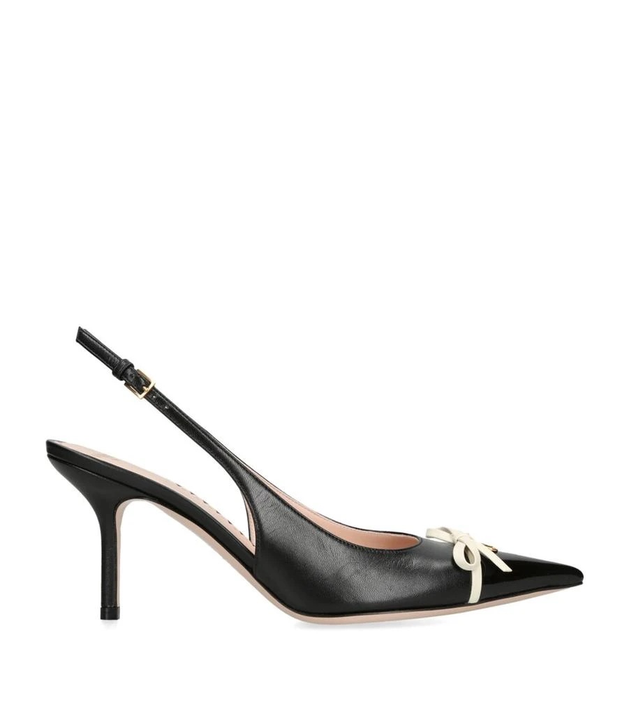 Valentino Leather Bepointy Slingback Heels 80 1