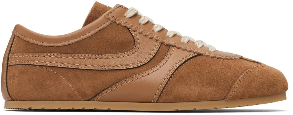 Dries Van Noten Tan Suede Sneakers 1