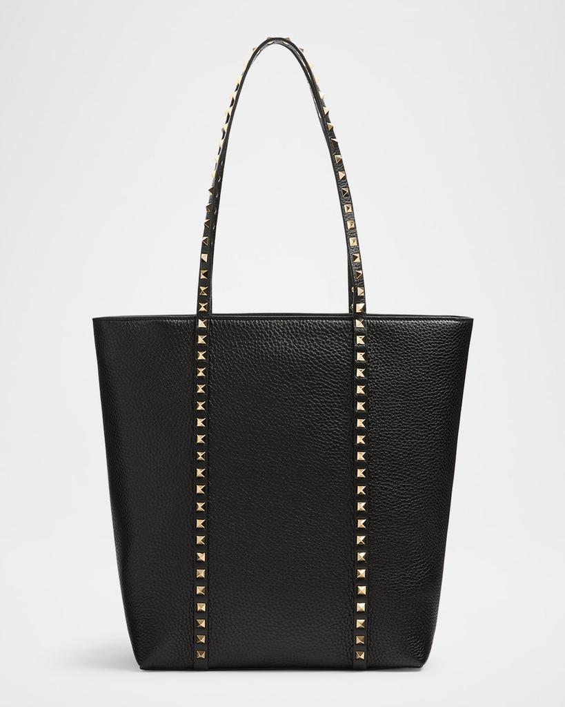 ハンドバッグ Valentino Garavani Black Leather Rockstud East-West Handbag 20874961_50943595_600.jpg