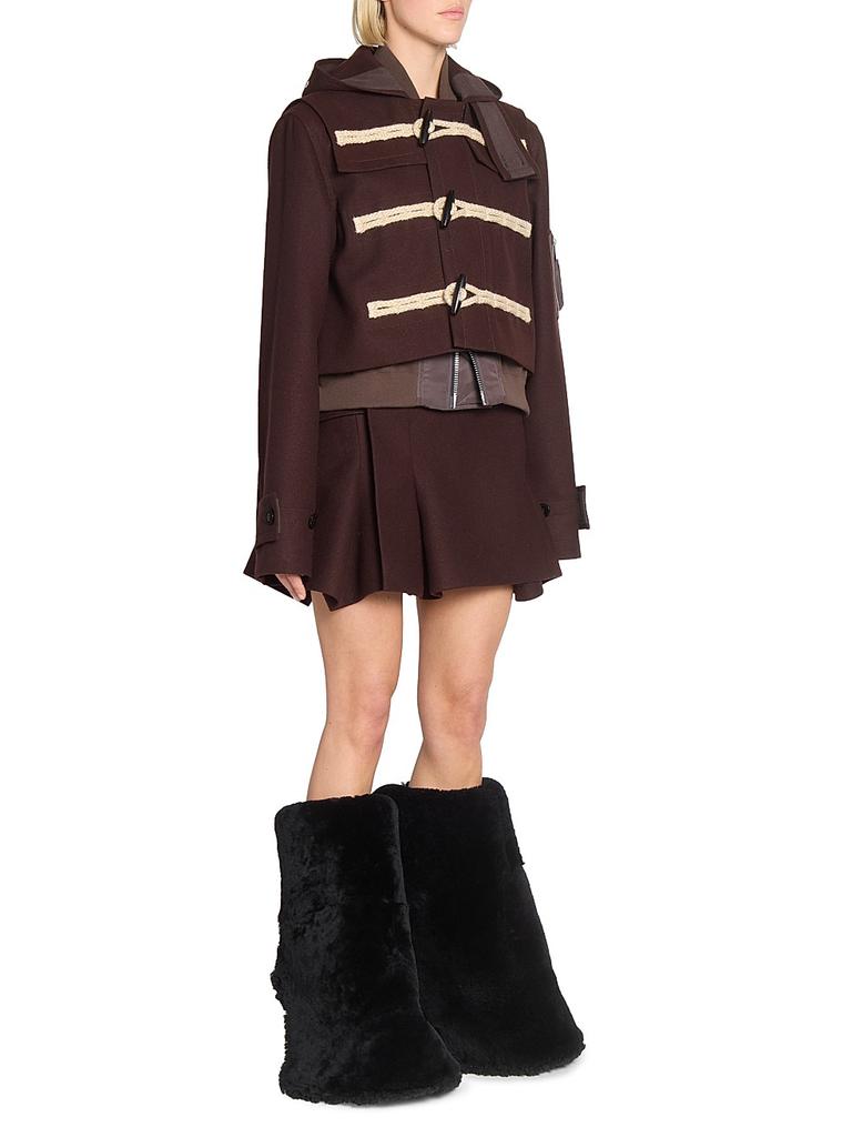 Shop Wool-Blend Hooded Jacket on Sale at BeyondStyle – Get 40% Off