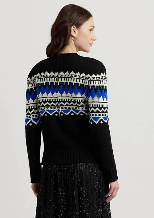 Ralph Lauren Fair Isle Wool Blend Crew Neck Sweater 2