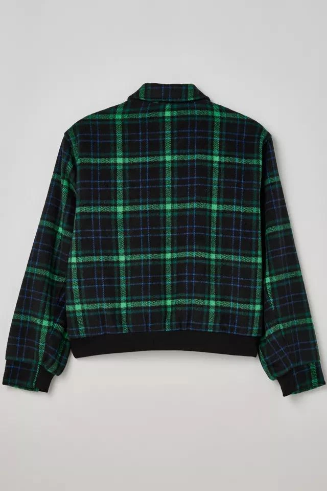Urban Outfitters UO Plaid Brushed Zip Jacket 4