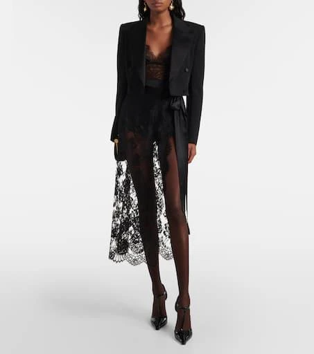 Dolce 
Gabbana Paneled high-rise shorts 2