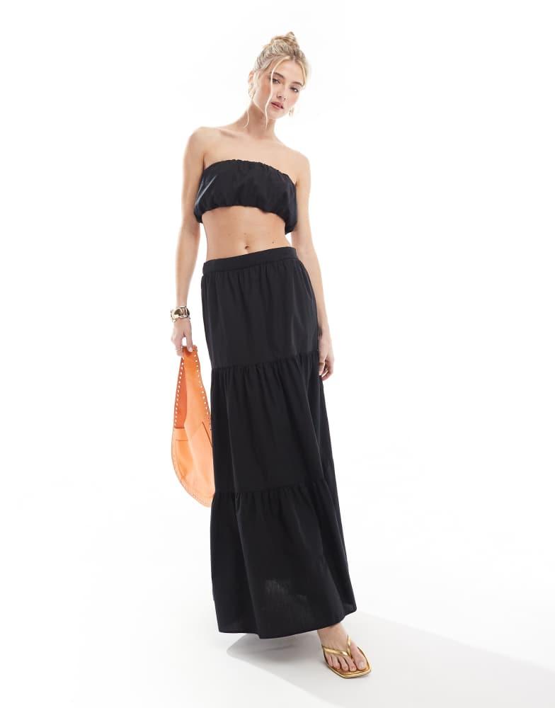 New Look New Look co-ord  puff bandeau top in black