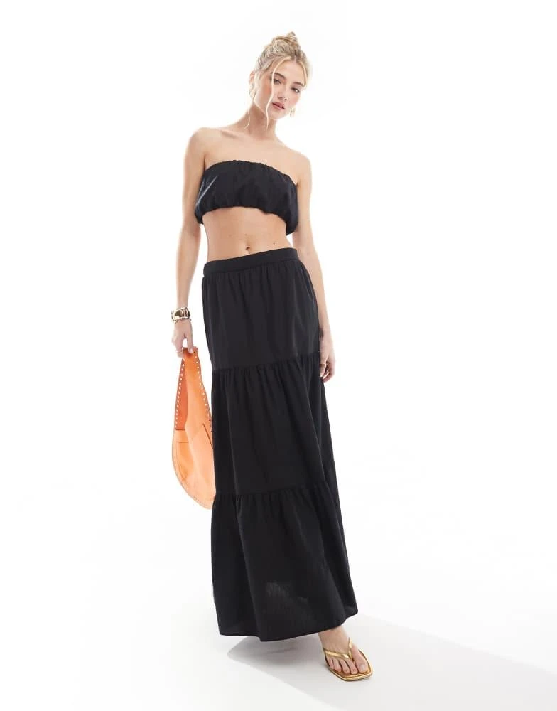 New Look New Look co-ord  puff bandeau top in black 2
