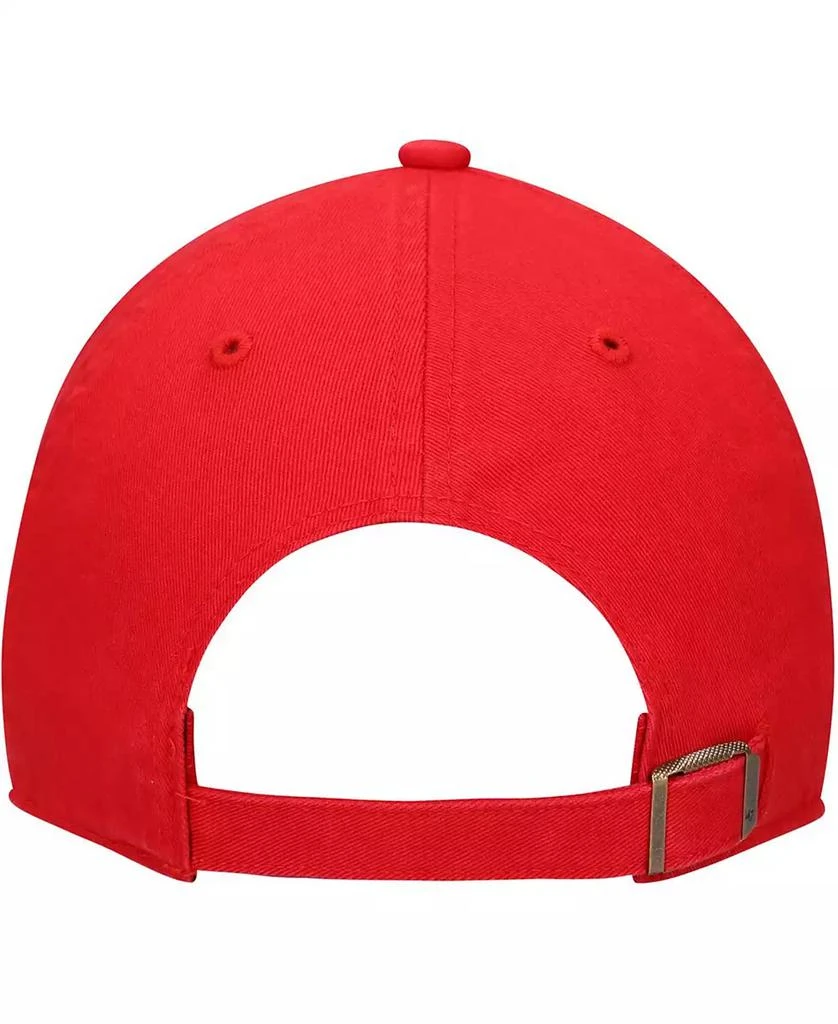 47 Brand Men's Red Washington Nationals Heritage Clean Up Adjustable Hat 4