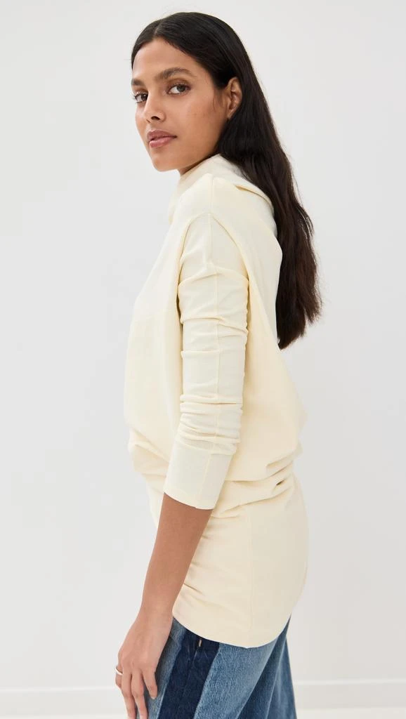 AWAKE MODE Jersey Cowl Neck Draped Top 3