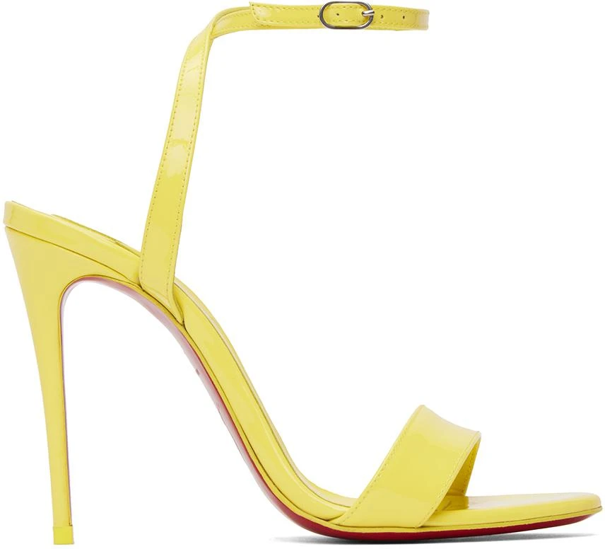 Christian Louboutin Yellow Loubigirl 100 Heeled Sandals 1