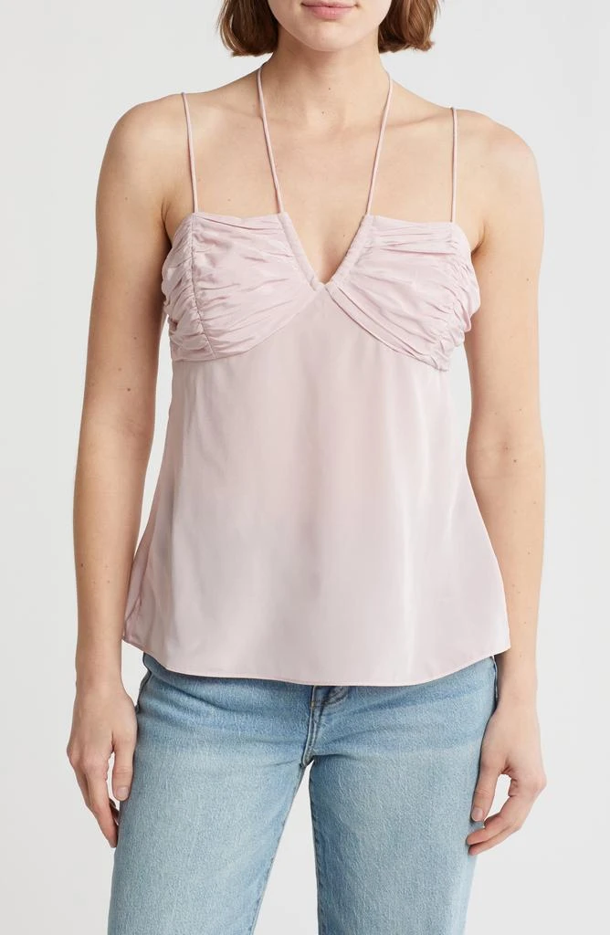Joie Alohi Shirred Silk Camisole 1