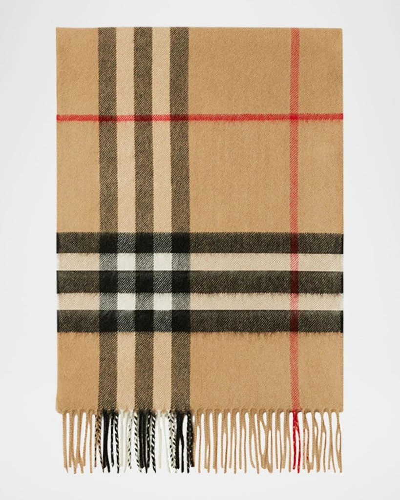 Burberry Giant Check Cashmere Scarf