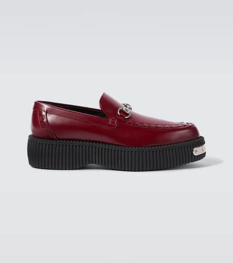 Gucci Gucci Horsebit leather platform loafers 1