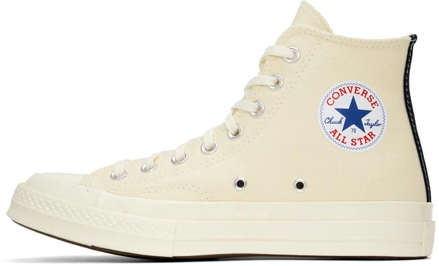 COMME des GARÇONS PLAY Off-White Converse Edition Chuck 70 High Top Sneakers 3