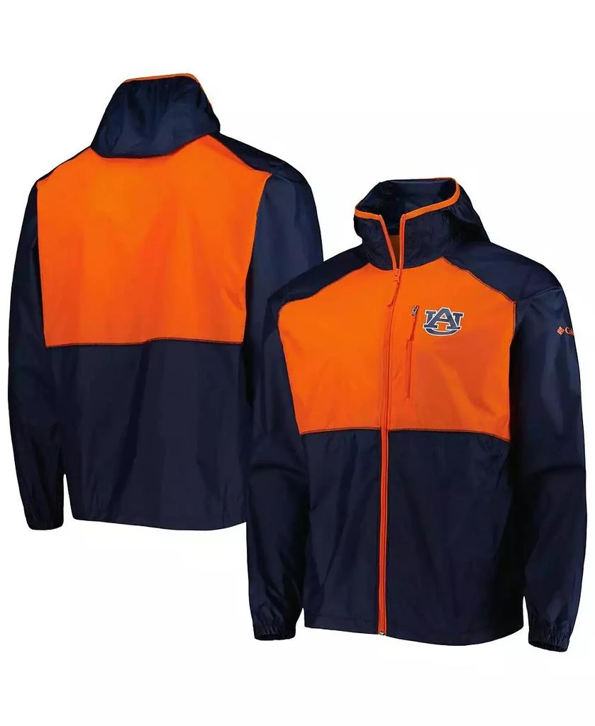 Columbia Men's Navy Auburn Tigers Flash Forward Full-Zip Windbreaker Jacket 1