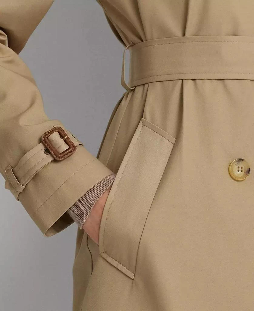 Ralph Lauren Women's Double-Breasted Short Trench Coat 4