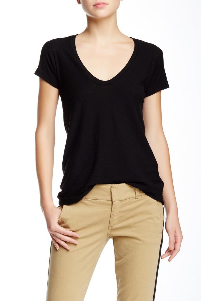 James Perse Deep V-Neck T-Shirt