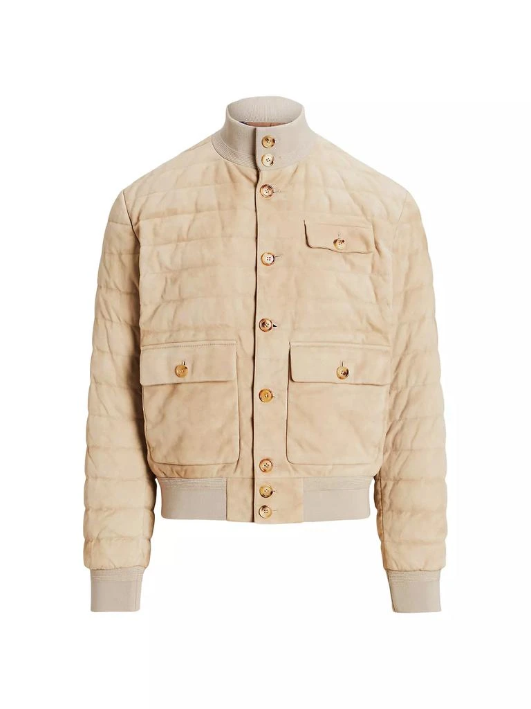 Ralph Lauren Purple Label Kendal Suede Bomber Jacket 1