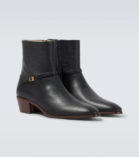 Valentino Pat VLogo Signature leather ankle boots 5
