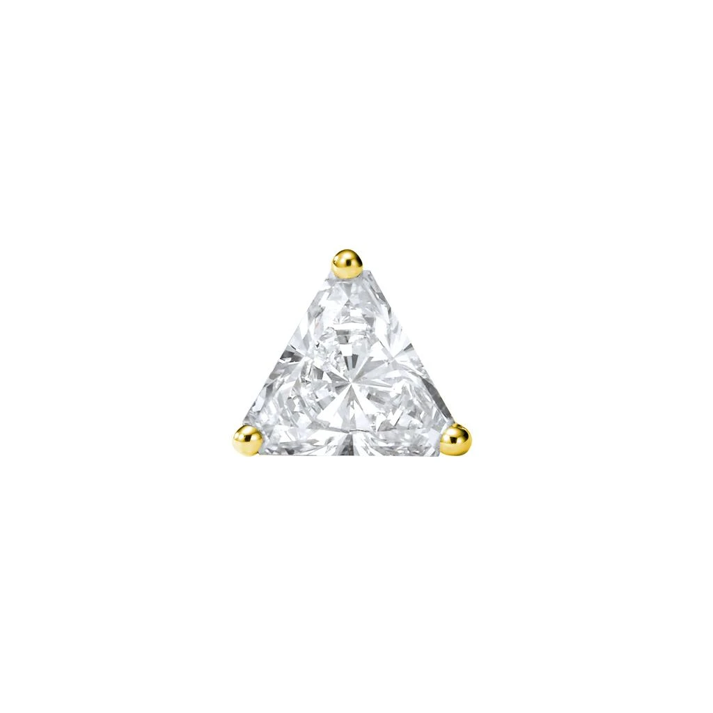 Ame Âme Trio 18K Yellow Gold, Lab-Grown Diamond 1.00ct. Single Stone Stud Earring 4