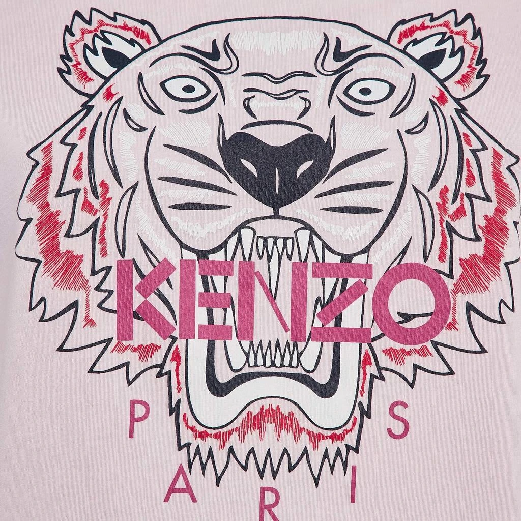Kenzo Kenzo Pink Tiger Logo Print Jersey Crew Neck T-Shirt M 3