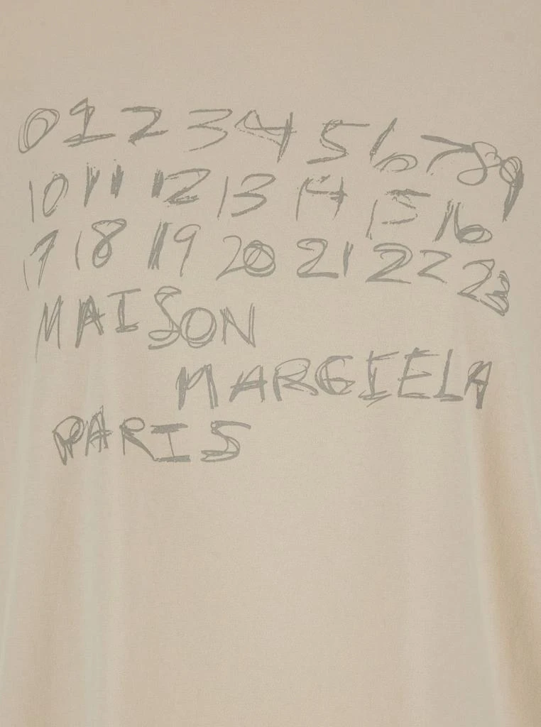 MAISON MARGIELA Maison Margiela Numbers Printed Crewneck T-Shirt 3
