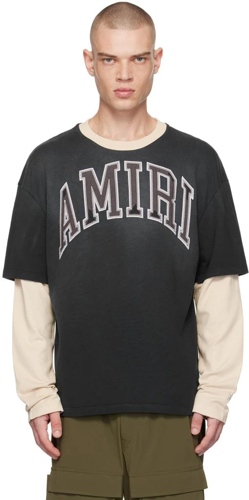 AMIRI Black & Off-White Vintage T-shirt 1