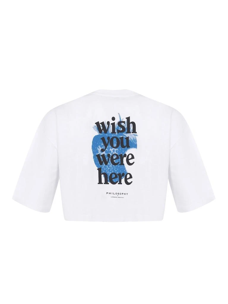 PHILOSOPHY di LORENZO SERAFINI Philosophy Di Lorenzo Serafini Cropped T-Shirt 2