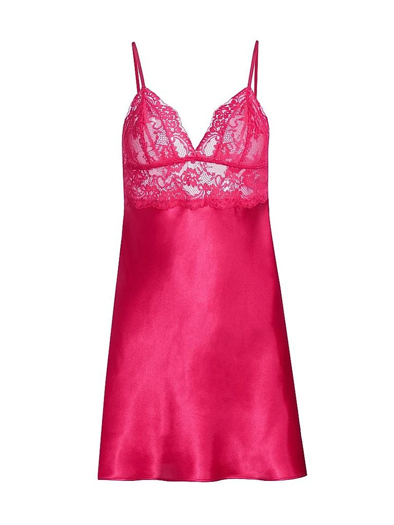 In Bloom Rory Lace-Trimmed Satin Chemise 1