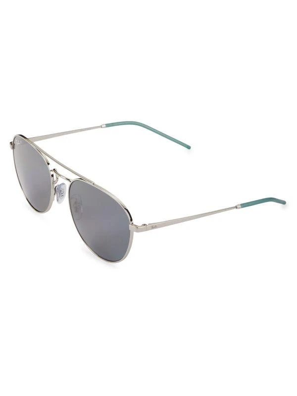 Ray-Ban RB3589 55MM Round Aviator Sunglasses 2