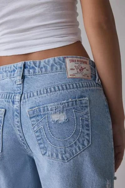 True Religion True Religion Bobbi Super Distressed Mid-Rise Baggy Jean 5