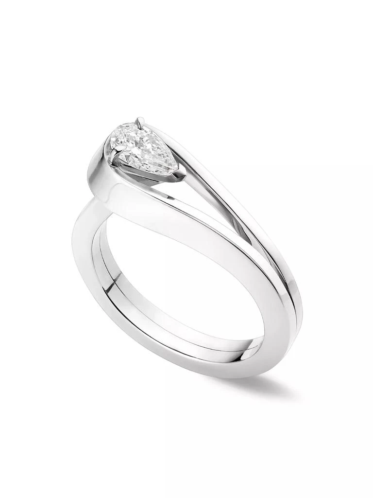 Repossi Serti Inversé 18K White Gold & Diamond Ring 1