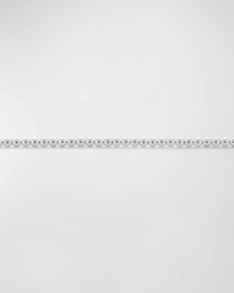Le Gramme Men's Polished Silver Beaded Bracelet 4
