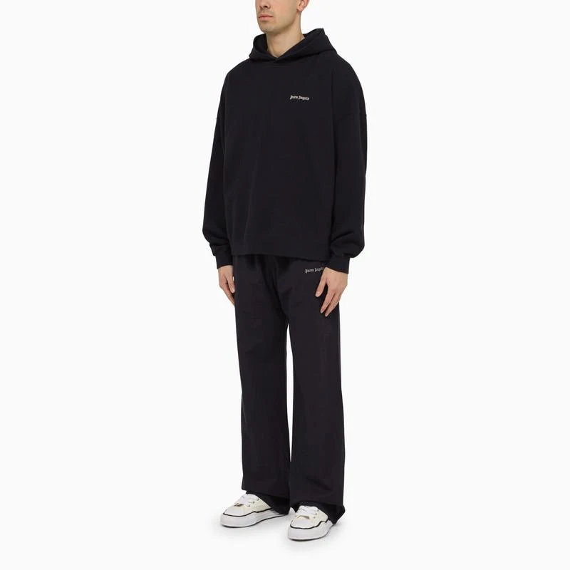 Palm Angels Navy blue hoodie with logo 2