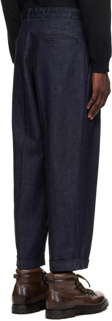 BEAMS PLUS Indigo 2 Pleats Jeans 3