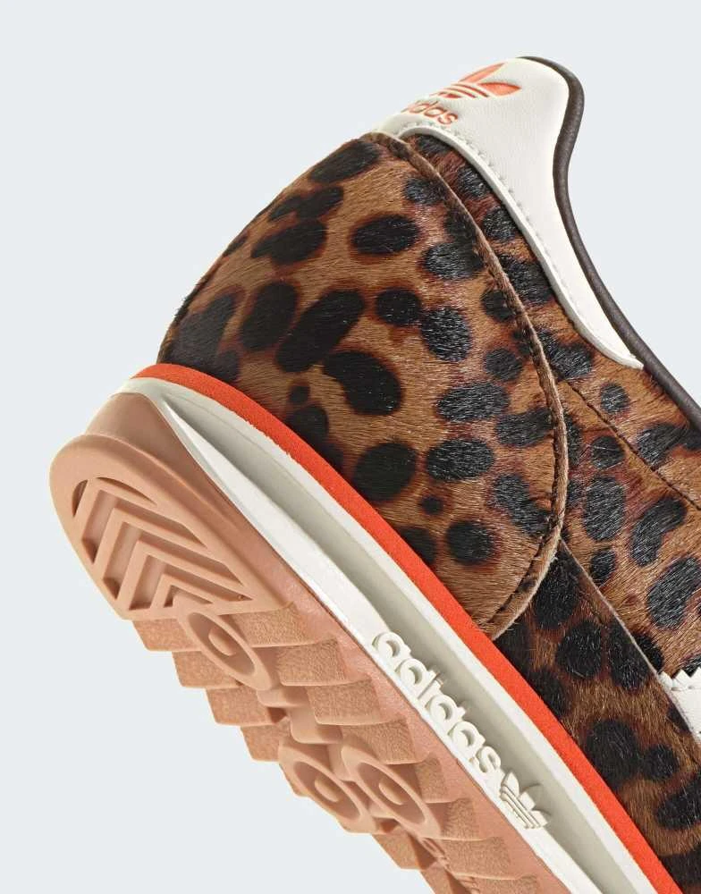 Adidas adidas Originals SL 72 OG trainers in leopard print - BEIGE 4