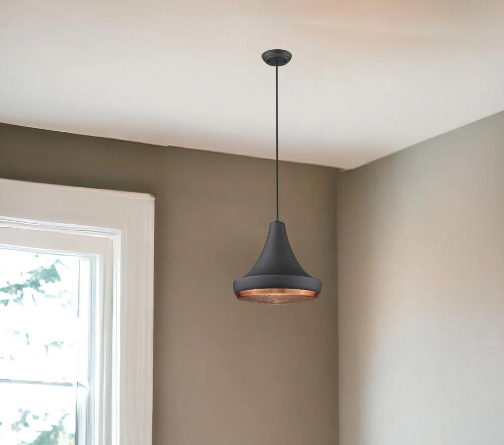 Hivvago Tholos 1-Light Matte Black Pendant