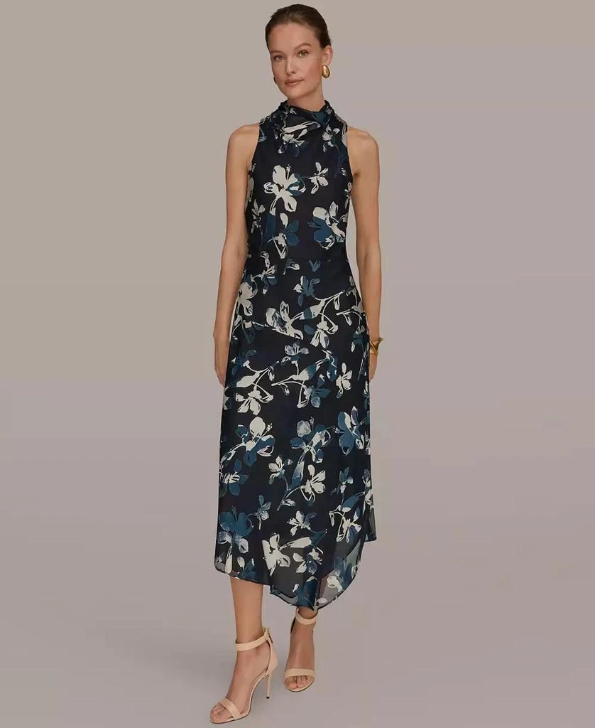 Donna Karan Women
s Floral Sleeveless Dress 5