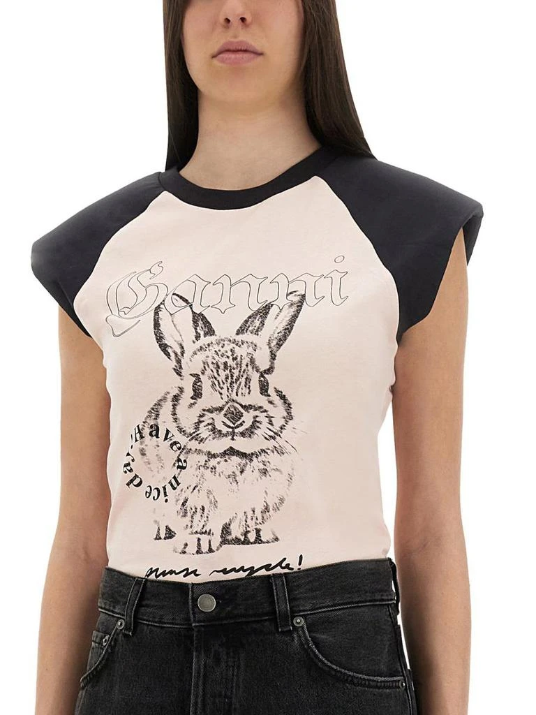 Ganni Ganni "Bunny" T-Shirt 4