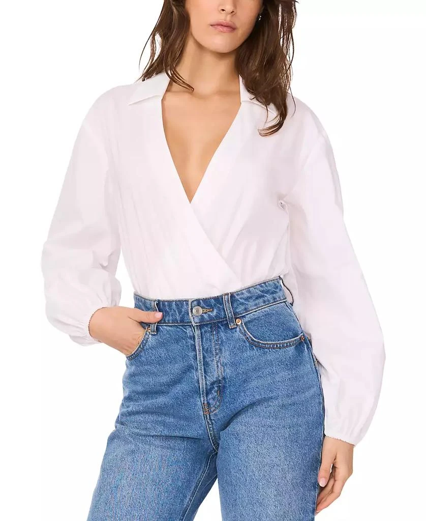 1. State Women's Faux-Wrap Bodysuit 1
