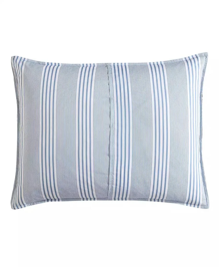 Laura Ashley Branch Toile Cotton Reversible 7 Piece Comforter Set, King 7