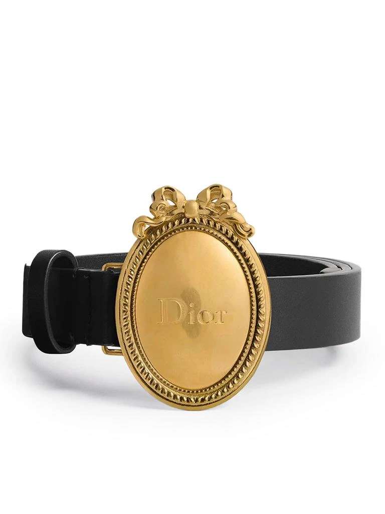 Dior DIOR MÉDAILLON BELT IN BLACK TOLEDO CALFSKIN