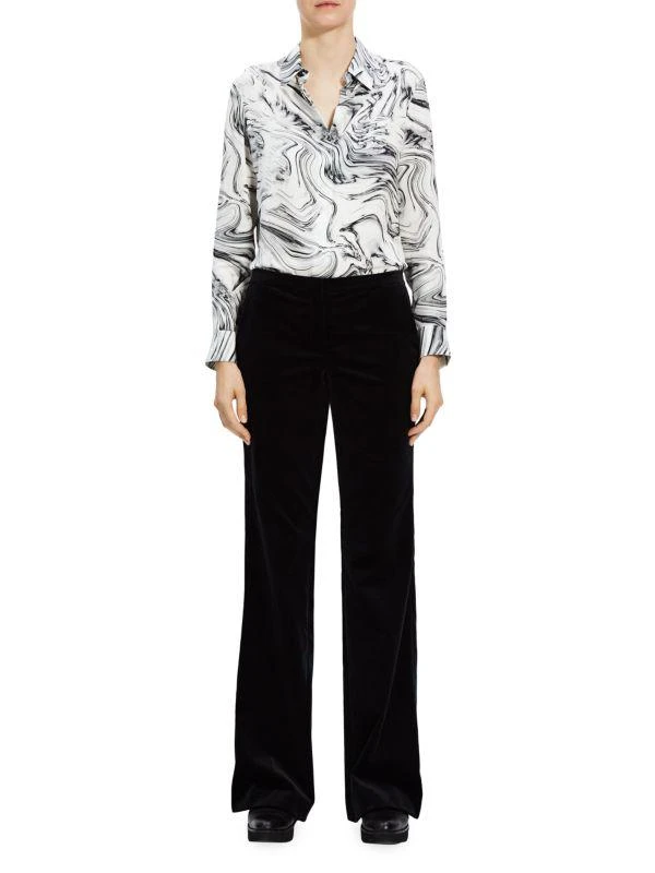 Theory Demitria High-Waist Flare Pants 2