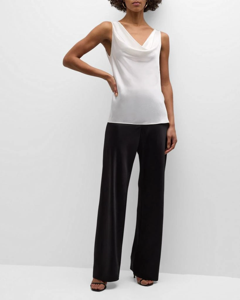 Christine Lingerie Cowl-Neck Silk Tank 3