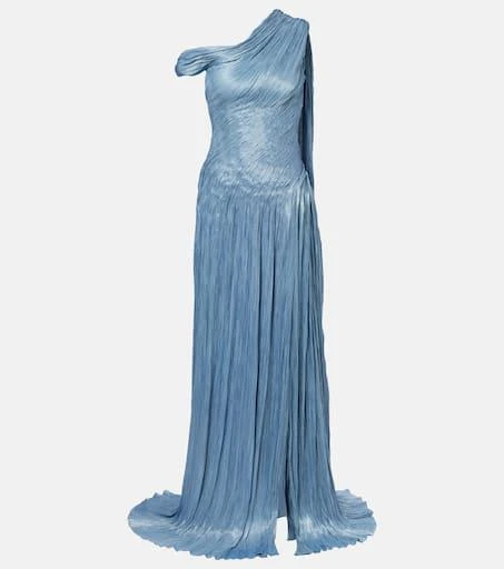 white christmas dresses Daria Draped Chiffon Maxi Dress / Black | Meshki main image 0