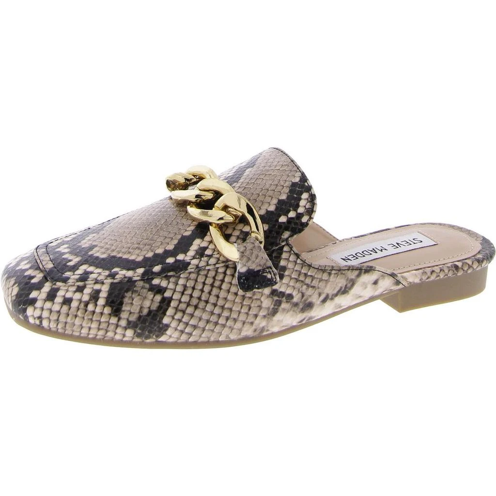Steve Madden Genevieve Womens Faux Leather Chain Mules 1