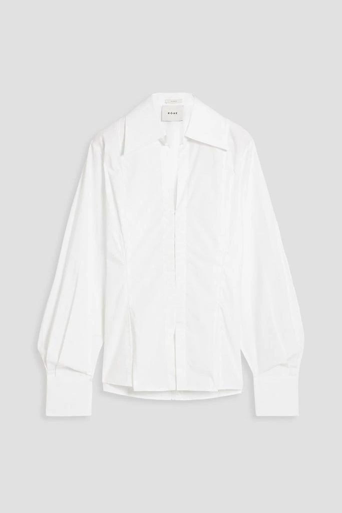 RÓHE Pleated cotton-poplin shirt 1
