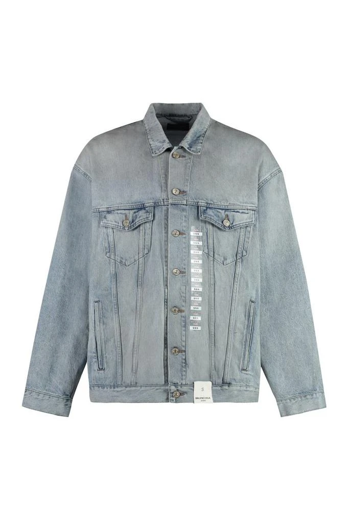 Balenciaga Balenciaga Size Sticker Denim Jacket 1