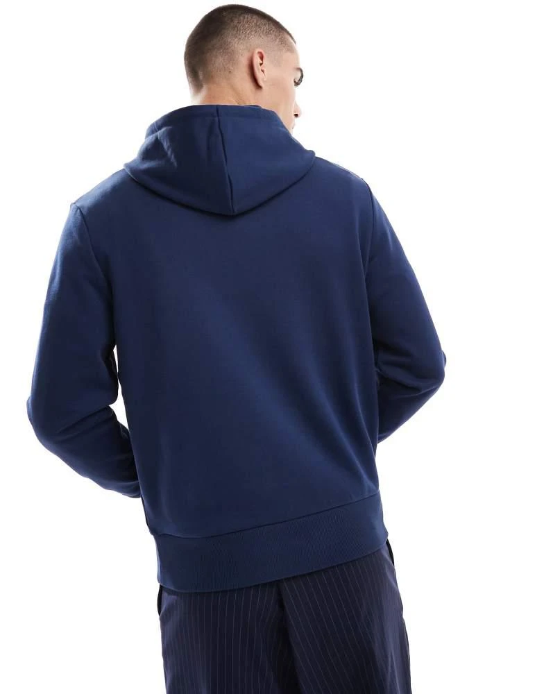 Fred Perry Fred Perry pullover hoodie in dark green 4