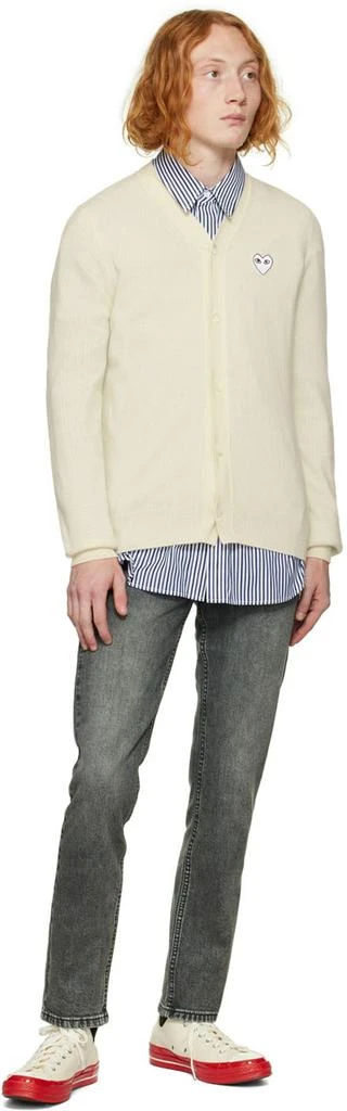 Comme des Garcons Off-White & Red Converse Edition Chuck 70 Sneakers 5