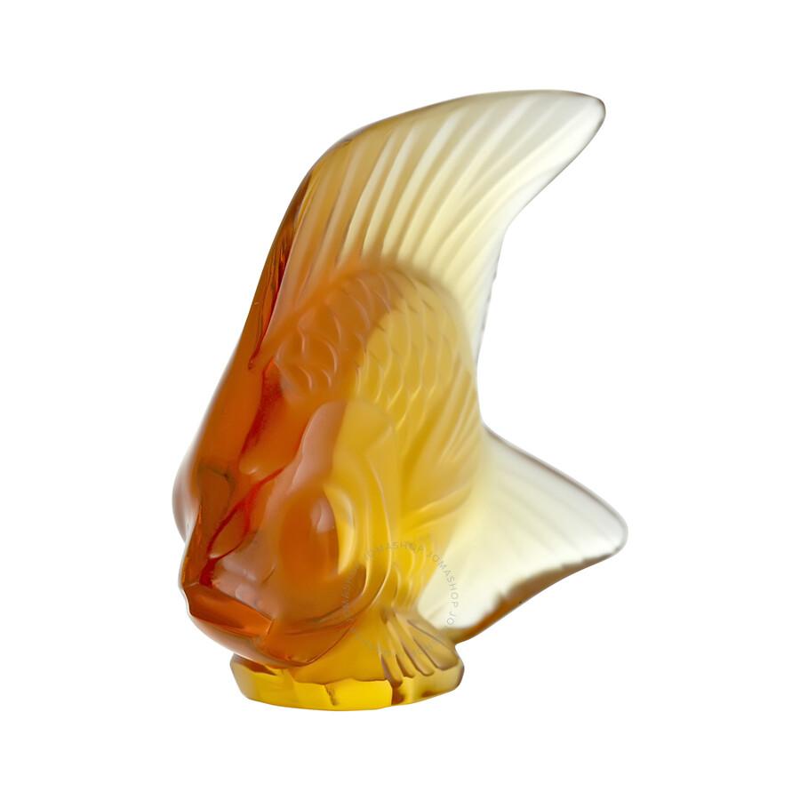 Lalique Amber Crystal Fish No. 7 - 3000700