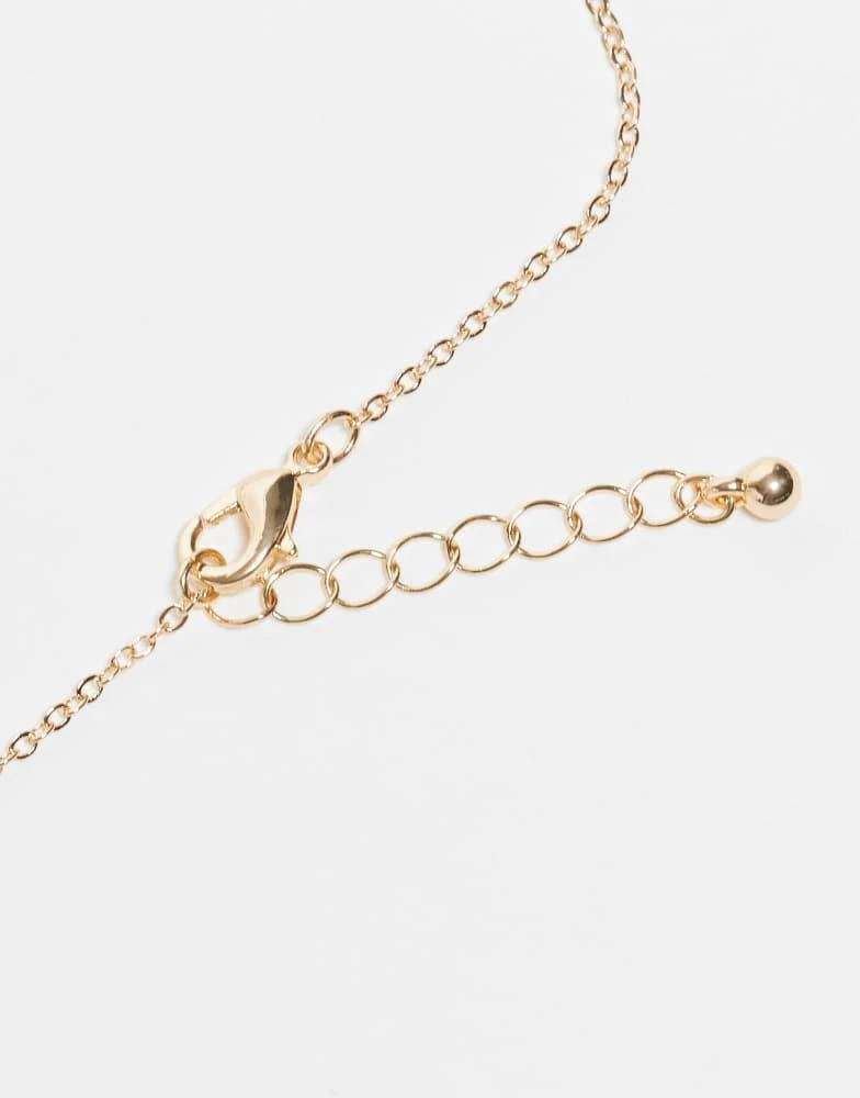 ASOS ASOS DESIGN beaded pack of 3 anklets in gold tone 3